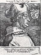 Albrecht Durer Cardinal Albrecht of Bran-Denburg in portrait oil painting reproduction